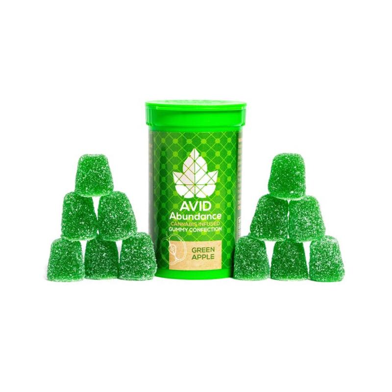 Avid Abundance Green Apple Gummies 50mg