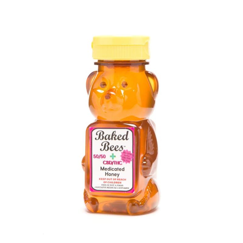 Baked Bees CBD/THC 1:1 Medicated Honey LARGE