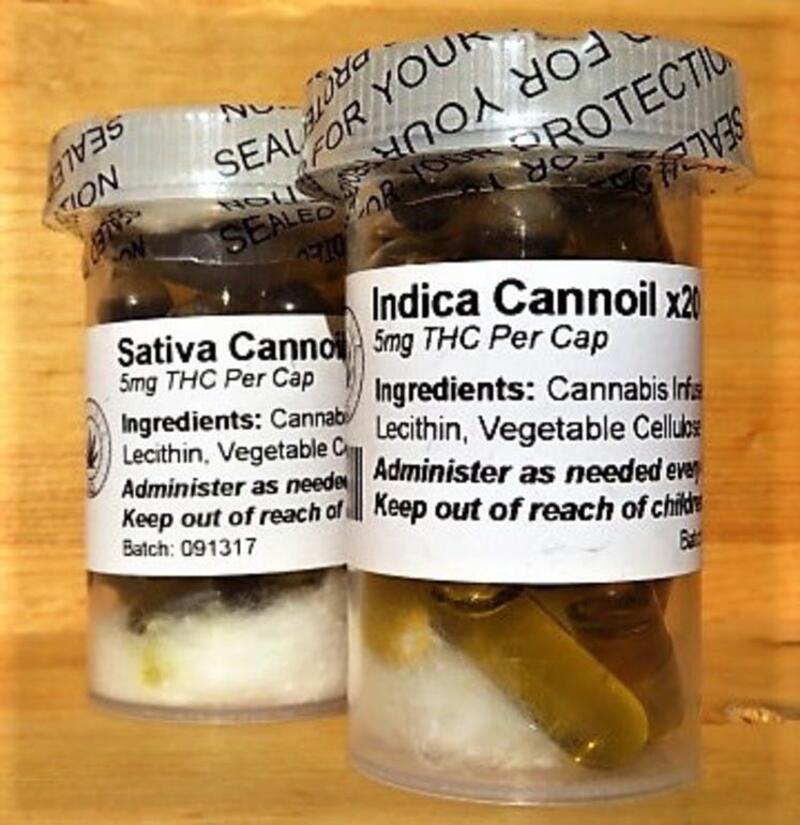 Sativa Slow Infused Capsules - 5mg THC per cap