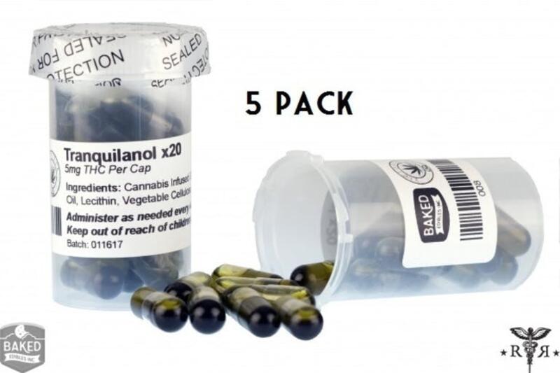 Tranquilanol Capsules - 5mg THC per cap