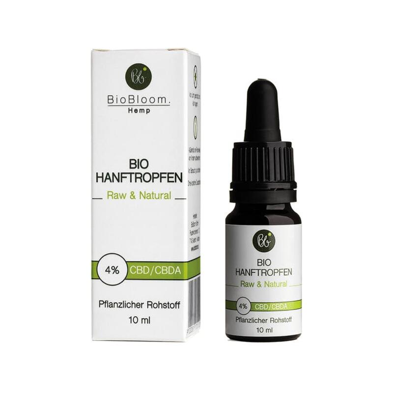 4% Bio Hanftropfen Raw & Natural 10ml