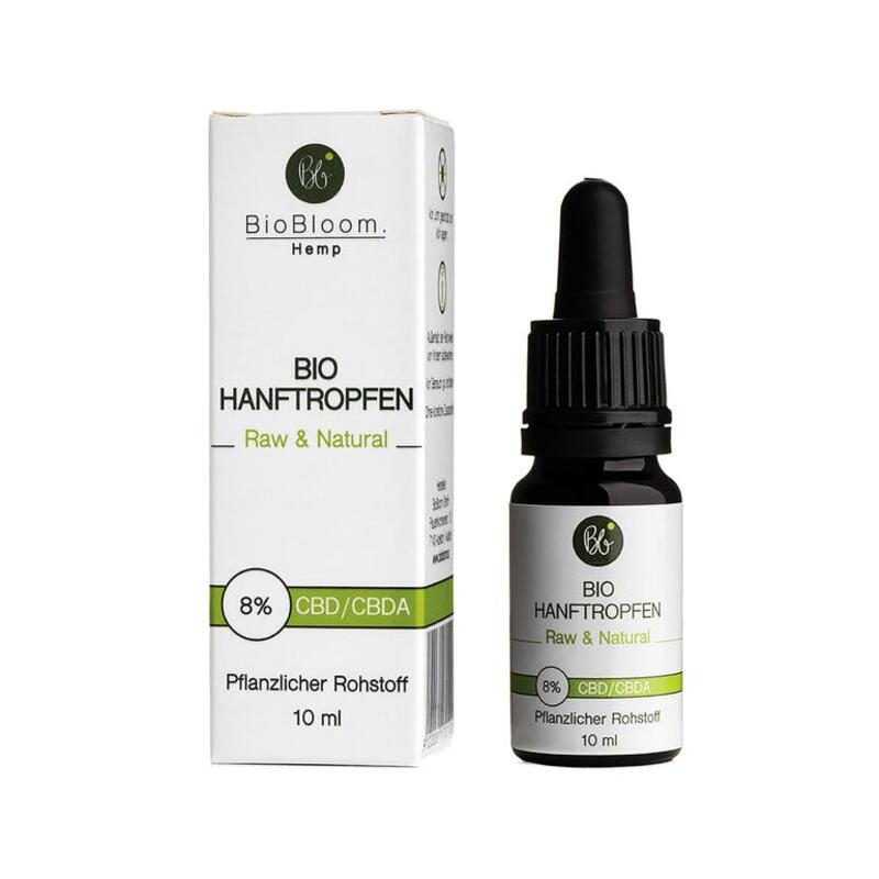 8% Bio Hanftropfen Raw & Natural 10ml