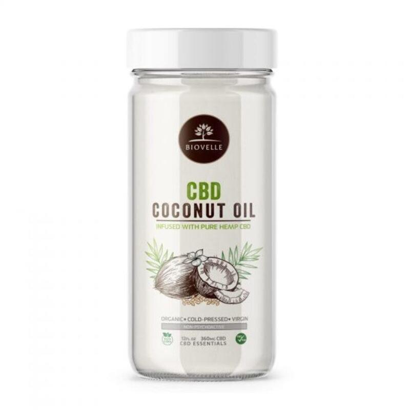 CBD Coconut Oil (New) – Biovelle (360mg CBD)