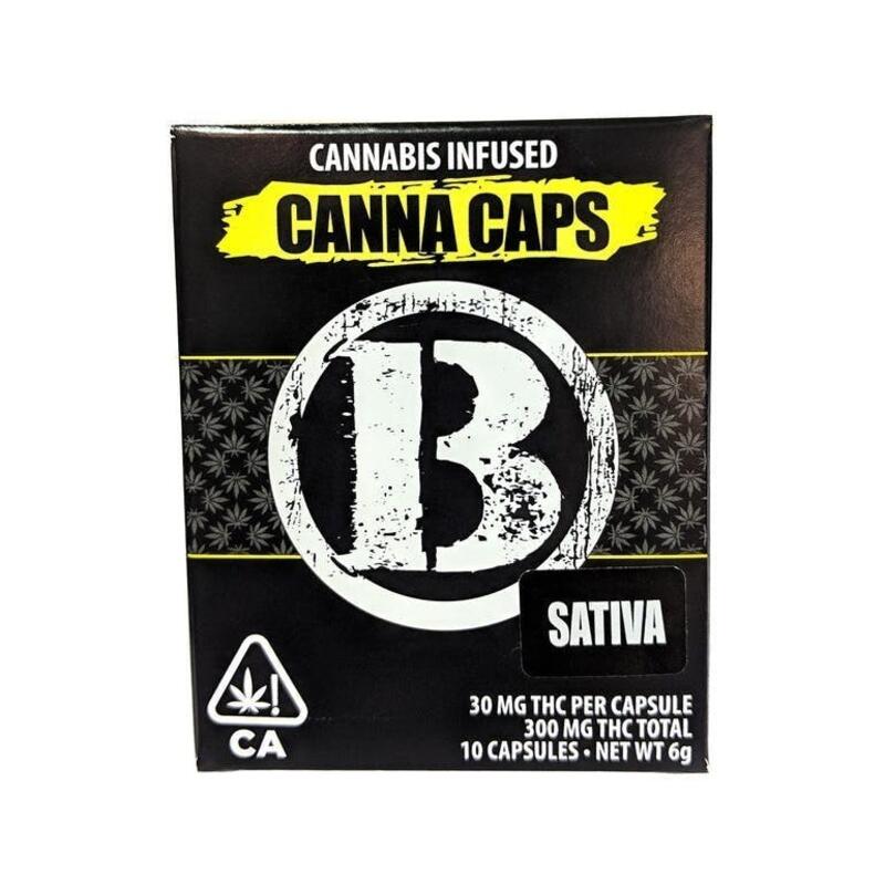 [Caps] 300mgTHC Sativa Capsules - Blank Brand