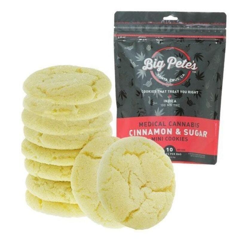 Cinnamon & Sugar Cookies: INDICA 10 Pack, 100MG (BIG PETE'S)