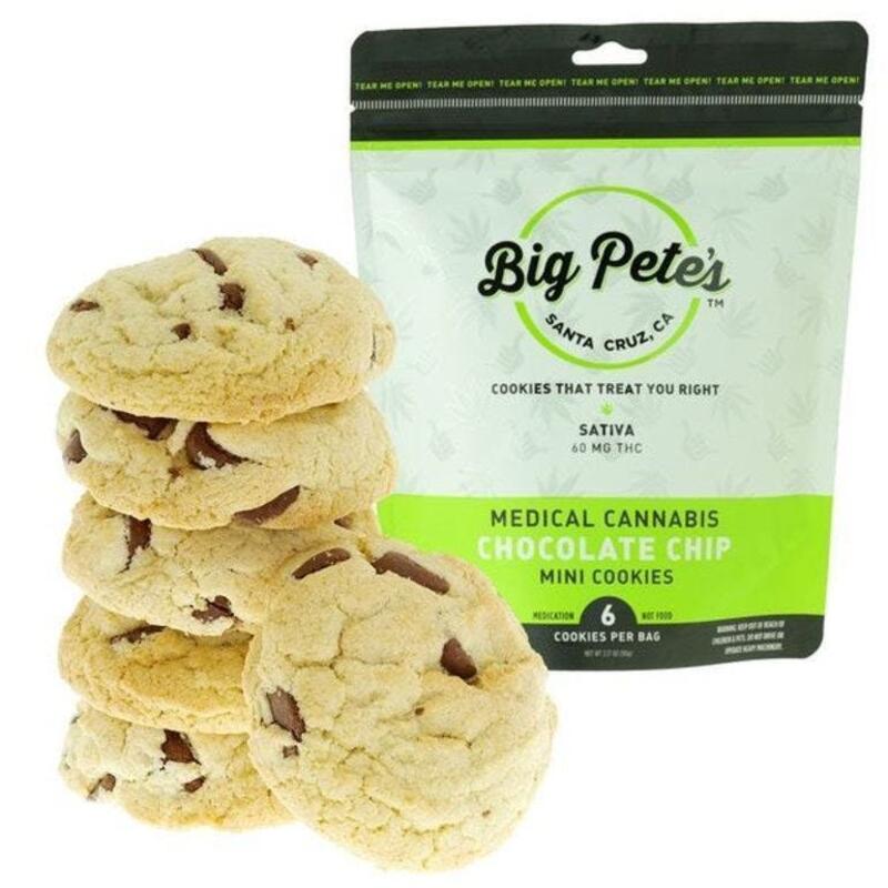 Big Petes | Chocolate Chip Cookies SATIVA 60mg
