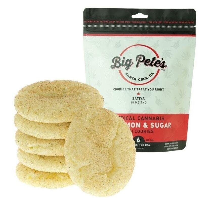 [BigPete's] Cinnamon & Sugar Cookies Sativa 60MG, 6 Pack