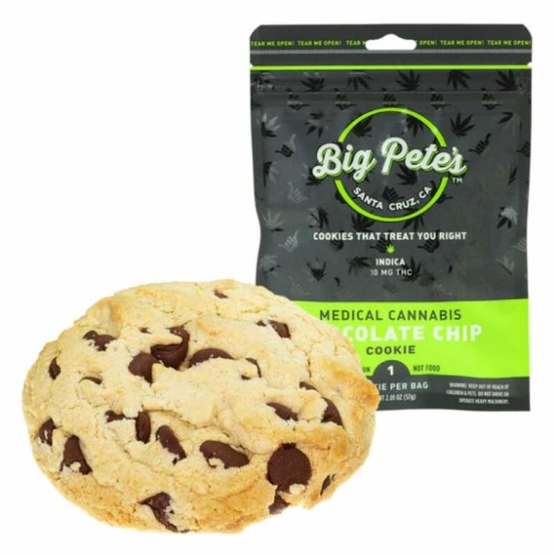 Chocolate Chip Cookie: INDICA Single, 10MG THC (BIG PETE'S)