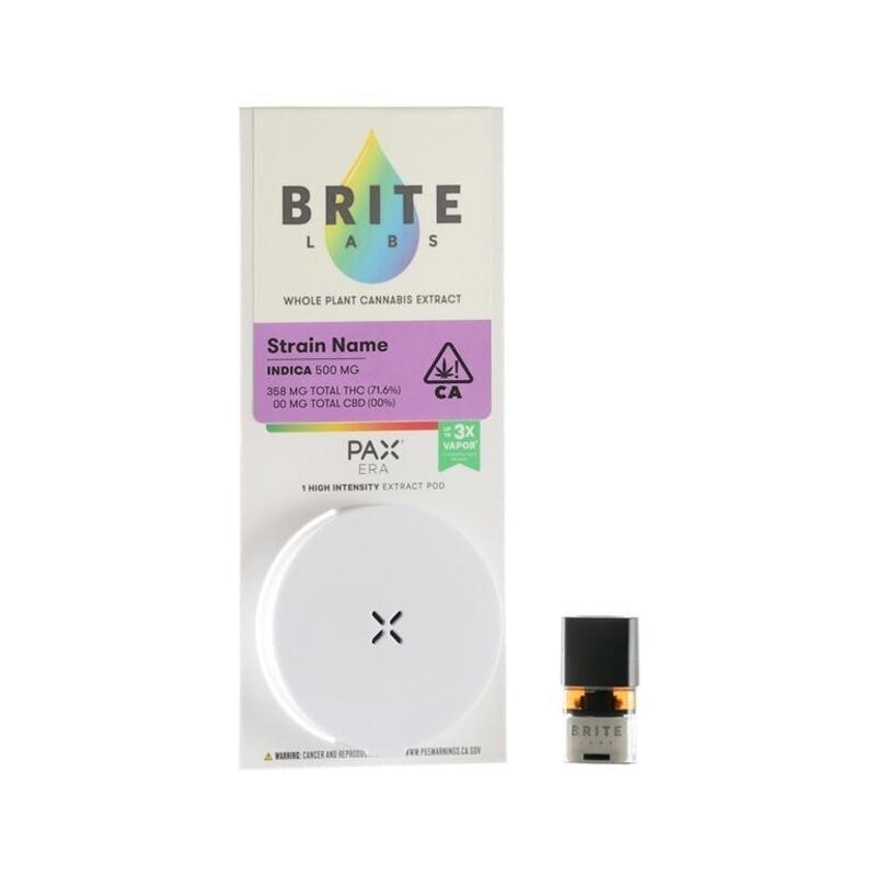[Pods] 500mg Berry White (Indica) - PAX / Brite Labs