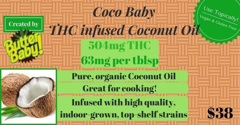 Coco Baby, THC Infused Coconut Oil