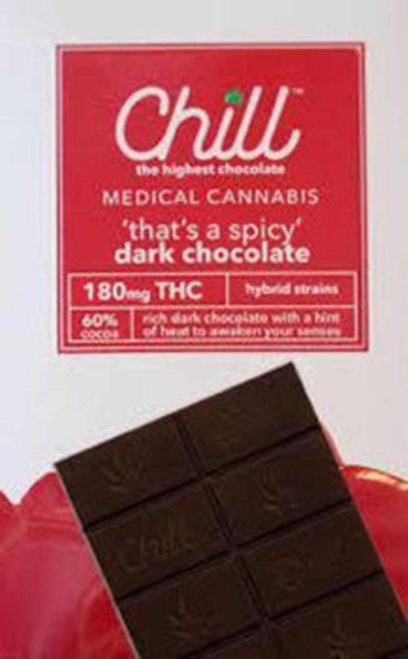 Chill 'thats a spicy" Dark Chocolate 180mg