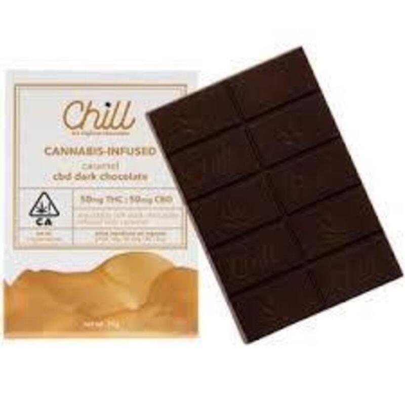 CBD Dark Chocolate Caramel 1:1 100mg (CHILL)