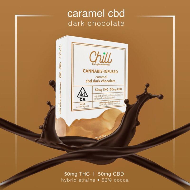 Chill Caramel Dark Chocolate 100mg
