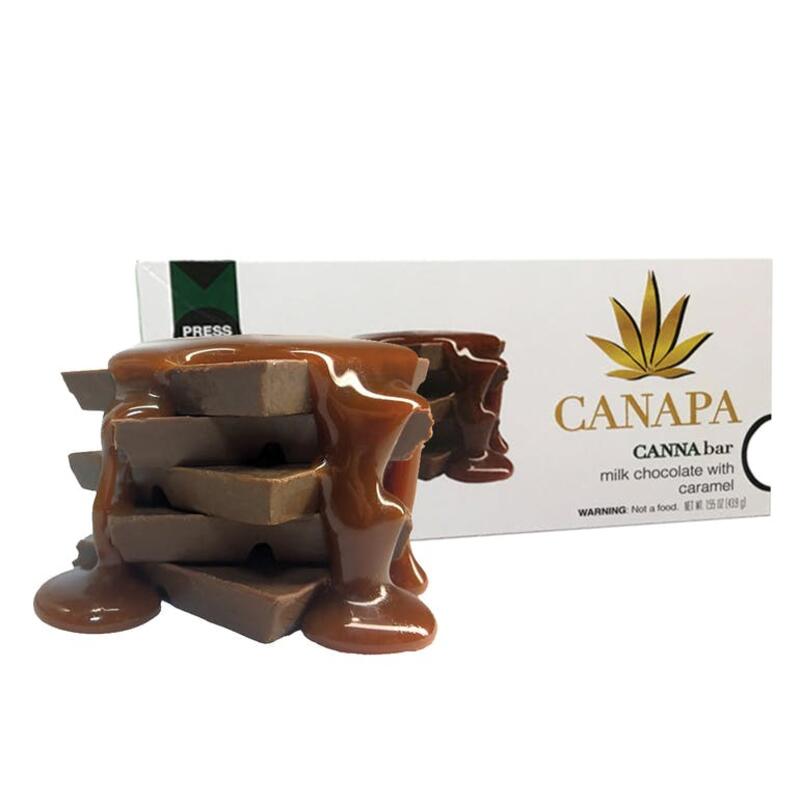 CANNAbar Milk Chocolate and Carmel, 250mg