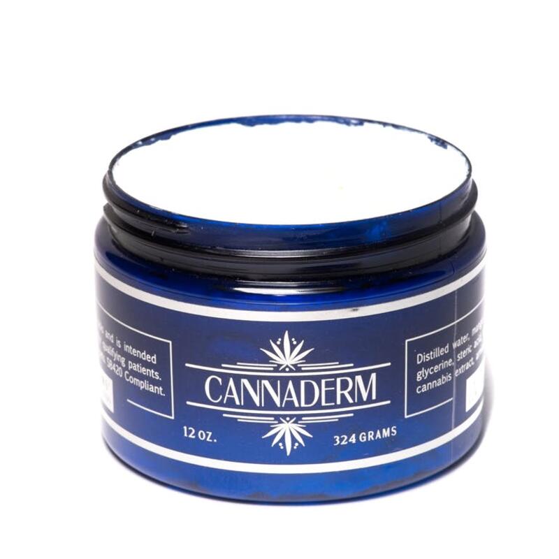 Cannaderm Medicated Body Cream 12oz - 540mg