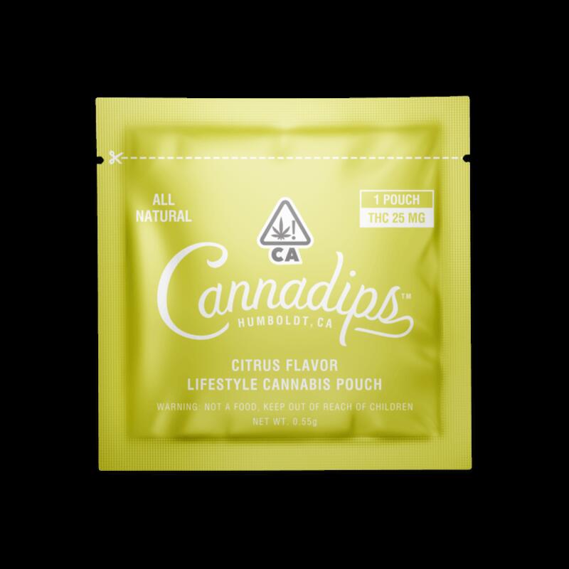 Cannadips Citrus Pouches (THC), High-Dose Single