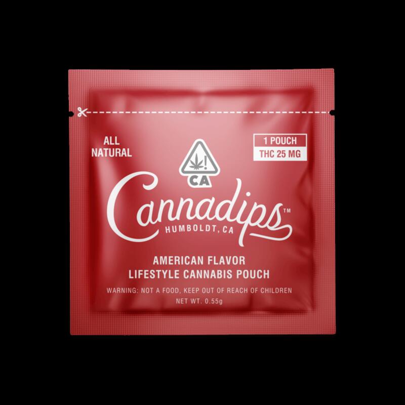 Cannadips American Pouches (THC), High-Dose Single