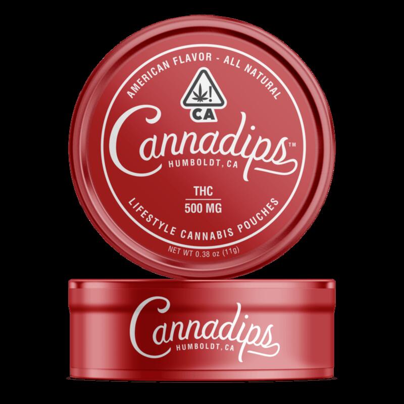 Cannadips American Pouches (THC), High-Dose Tin