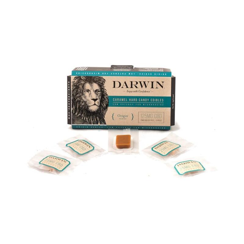 Darwin Caramel Hard Candy 125mg CBD