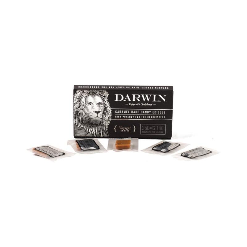 Darwin Caramel Hard Candy 250mg THC