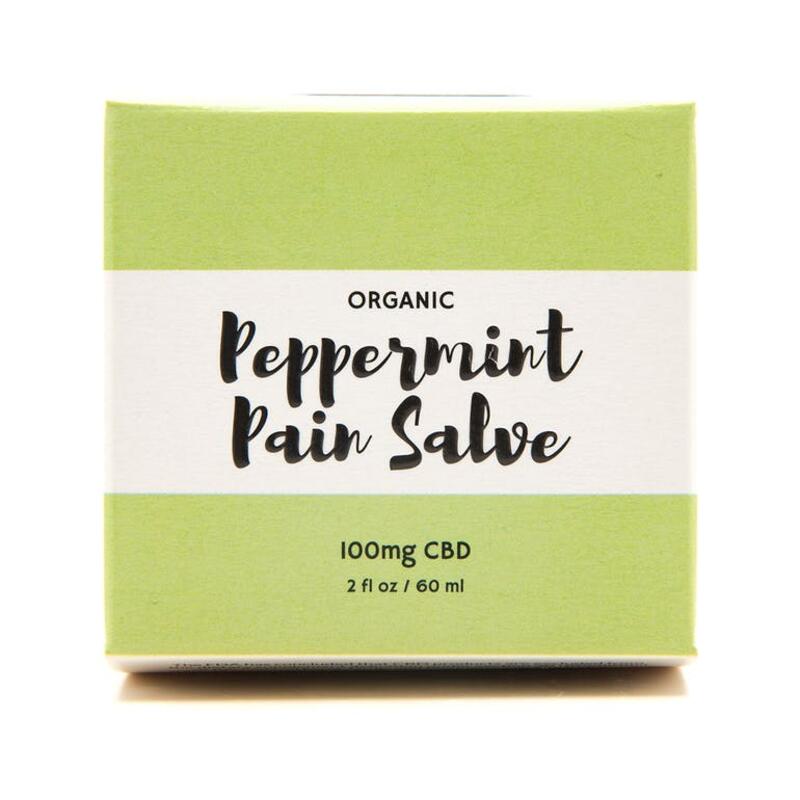 Organic Peppermint Pain Salve 100mg CBD