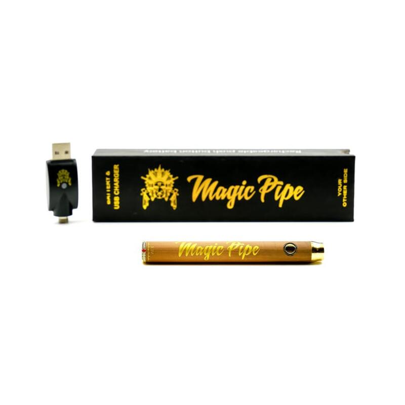 Magic Pipe Rechargeable Push Button Battery - Wood