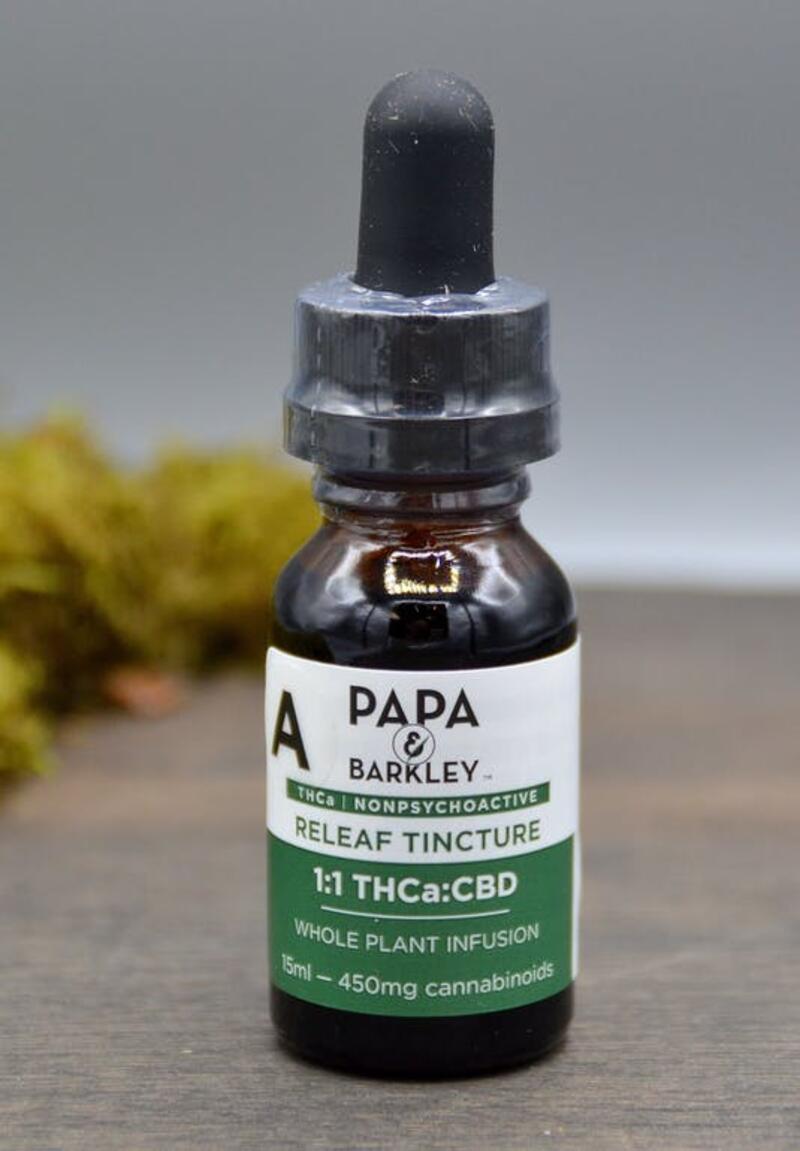 Releaf Tincture THCa 15ml - Papa & Barkley