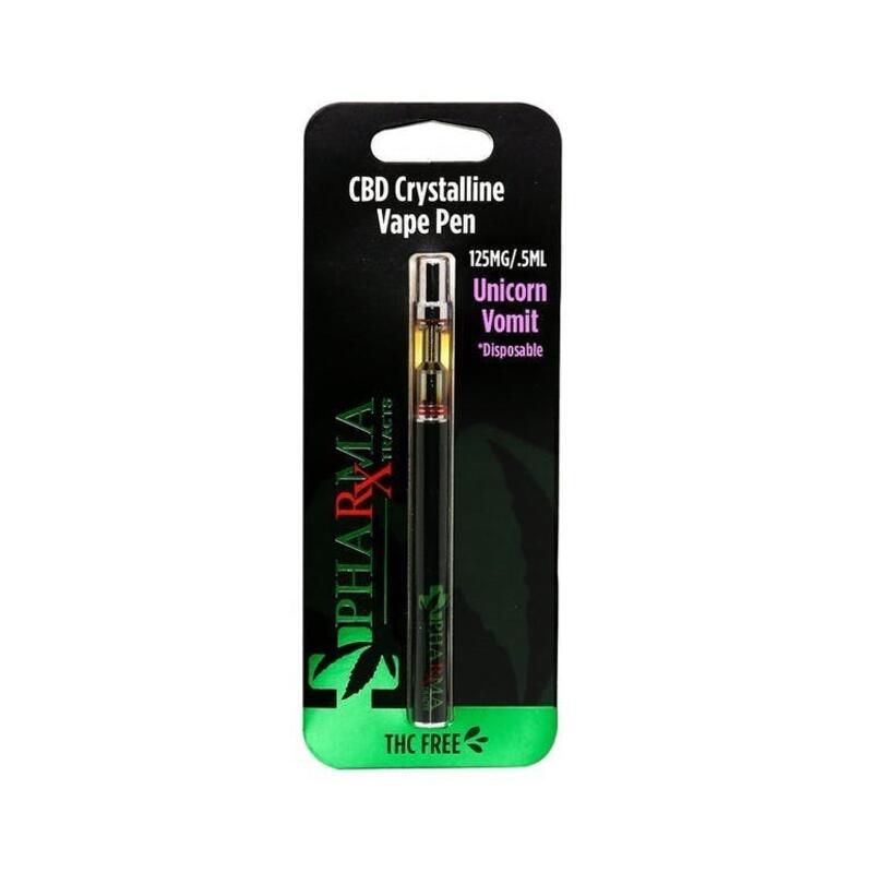 Unicorn Vomit CBD Crystalline Disposable Vape Pen