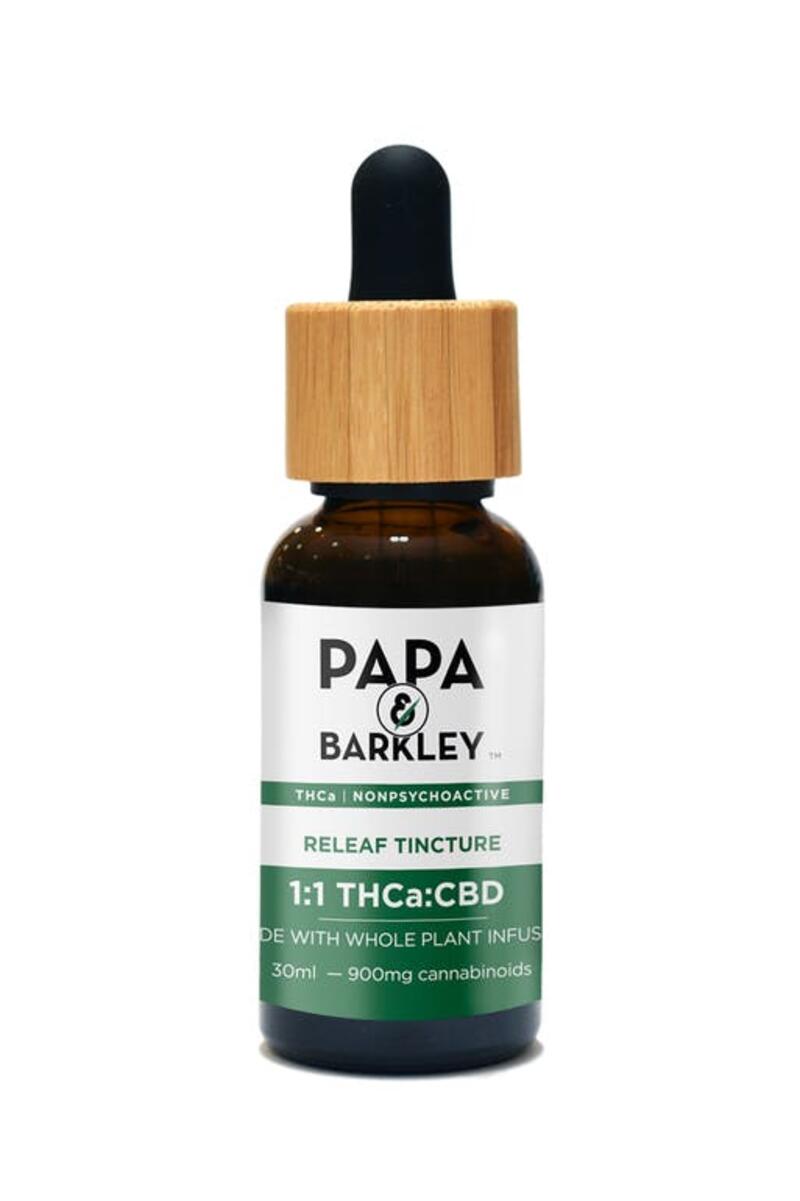 Papa and Barkley THCa Tincture 1:1 THC:CBD (15mL)