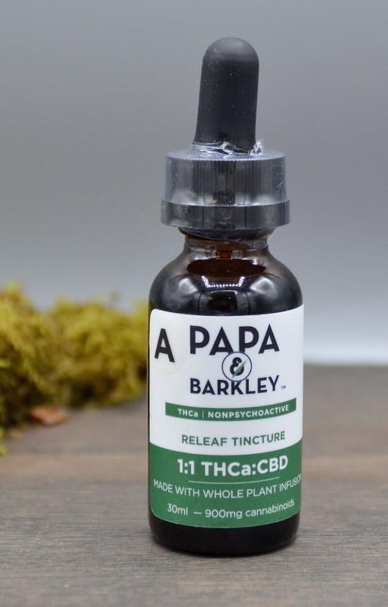 Releaf TIncture THCa 30ml - Papa & Barkley