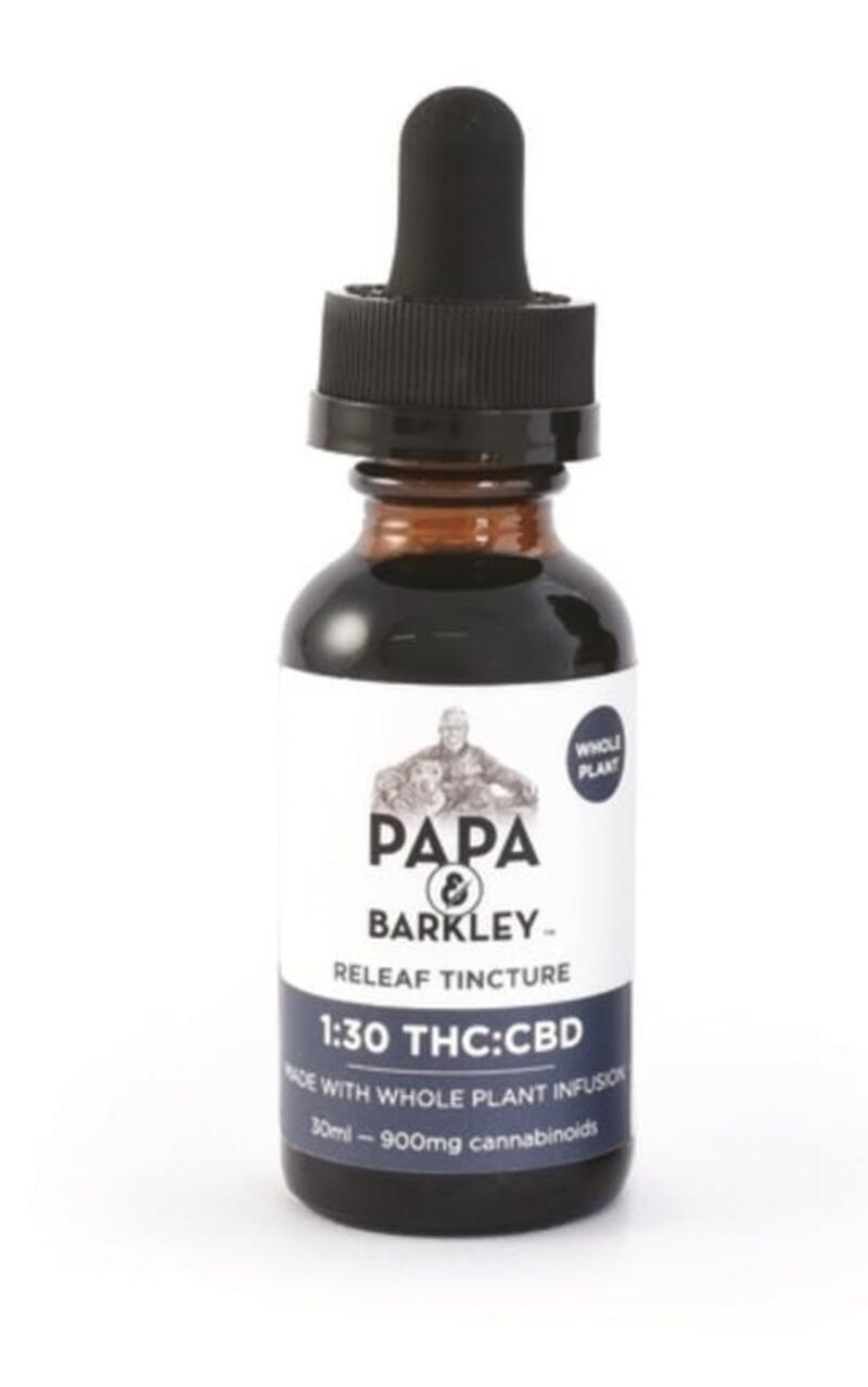 Papa and Barkley Tincture 1:30 THC:CBD (15mL)