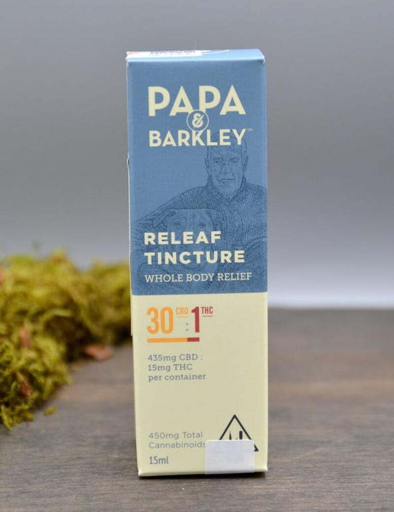 Releaf Tincture CBD 15ml - Papa & Barkley