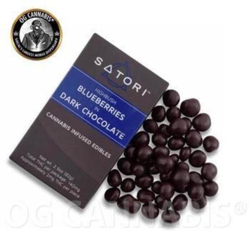 Highbush Blueberries in Dark Chocolate 100mg