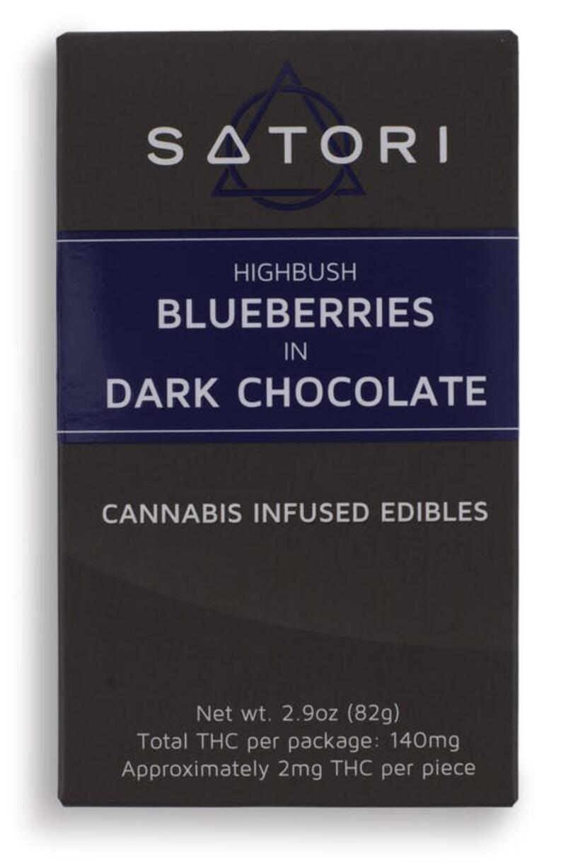 Satori Blueberry Chocolate bites 140mg