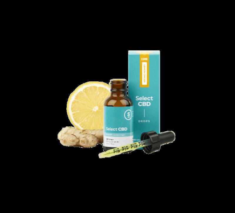 CBD Tincture - Lemon Ginger 1,000mg (Select CBD)