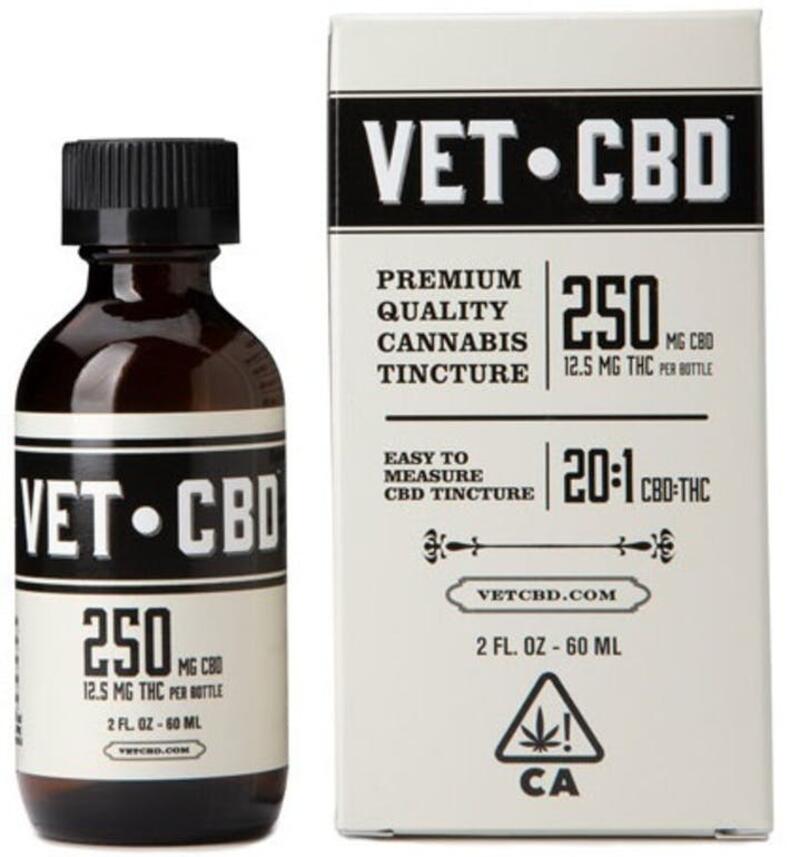 Vet CBD Tincture 2oz: 250mg CBD, 12.5mg THC (VET CBD)