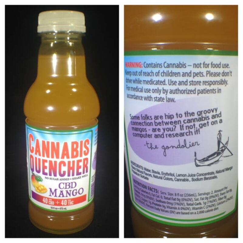 Cannabis Quencher - Mango CBD:THC 1:1 80mg