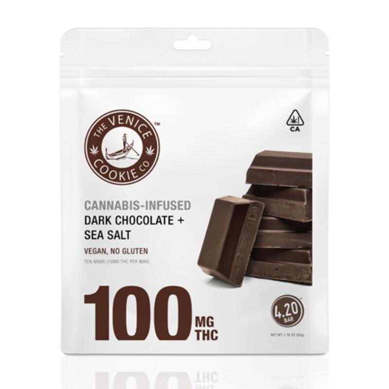 Dark Chocolate + Sea Salt Minis - 100mg