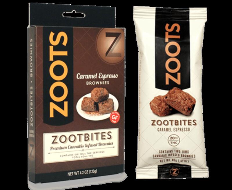 Zootbites, Caramel Espresso Brownies - 60mg