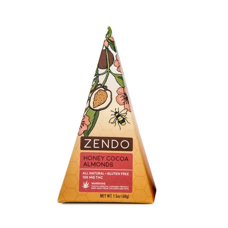 Honey Cocoa Almonds, 100mg (ZENDO)