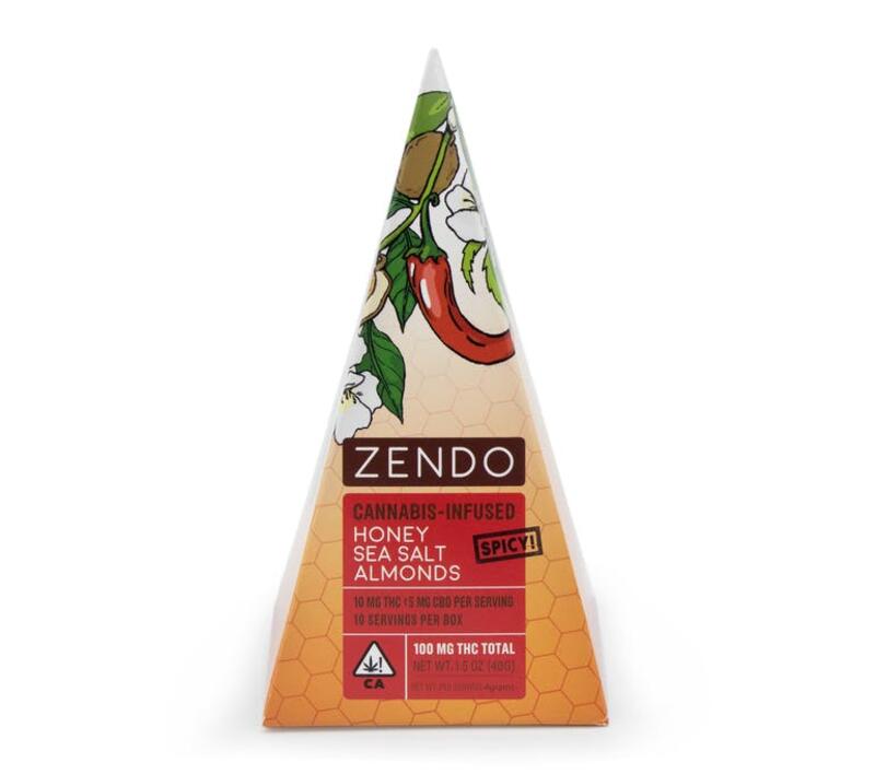 Zendo - Honey Sea Salt Almonds - Spicy!