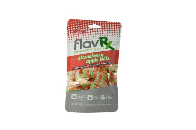 FlavRx Strawberry Apple Belts 250MG