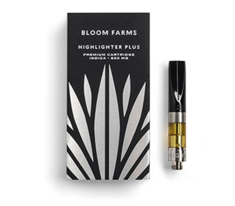 Bloom Farms - 'Plus' Distillate Cartridge - Indica (1/2 Gram)