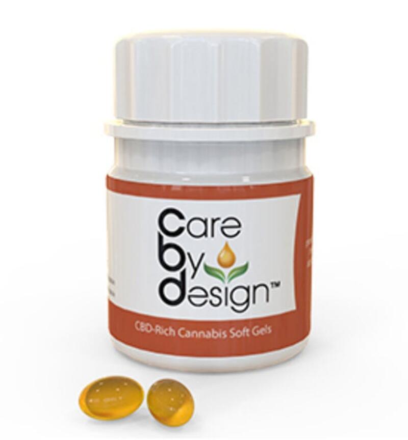 Care by Design - 1:1 Soft Gels (10 Count) (100mg CBD:THC)