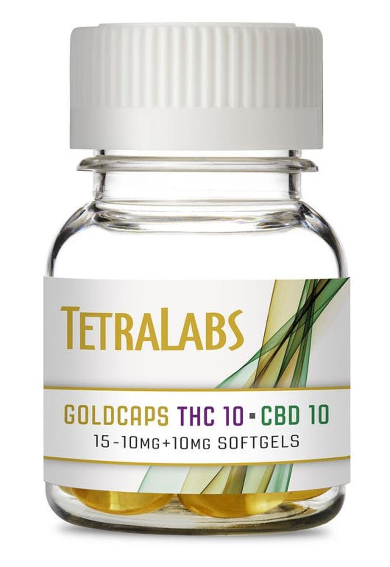 Tetralabs - THC10 + CBD10 Softgels (300mg Cannabinoids)