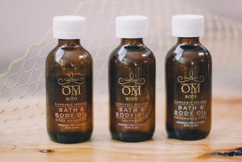 OM Edibles - Fragrance Free Bath & Body Oil (100mg THC)