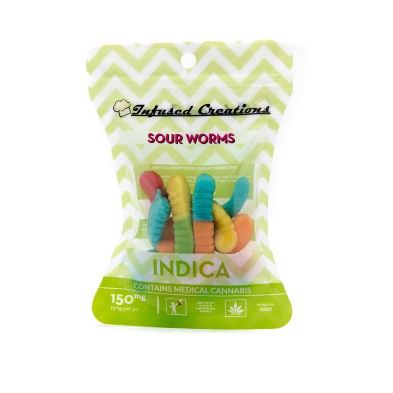 Sour Worms Indica, 150mg