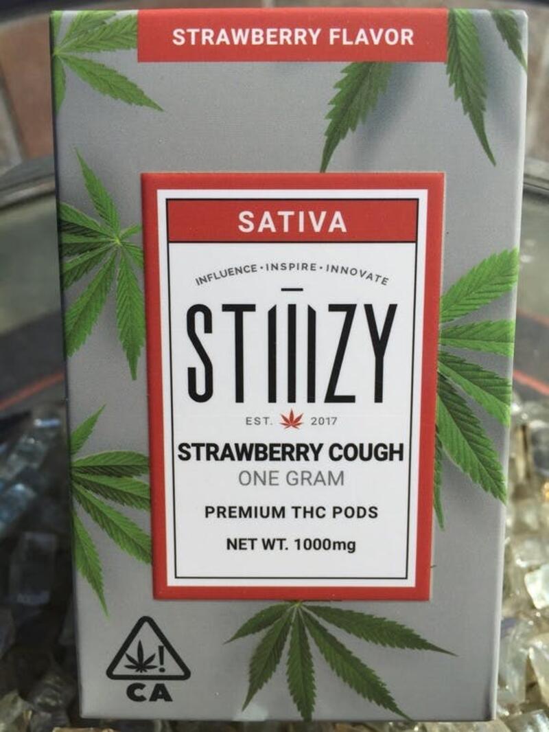 STIIIZY Strawberry Cough Cartridge / Pod Sativa 1 Gram