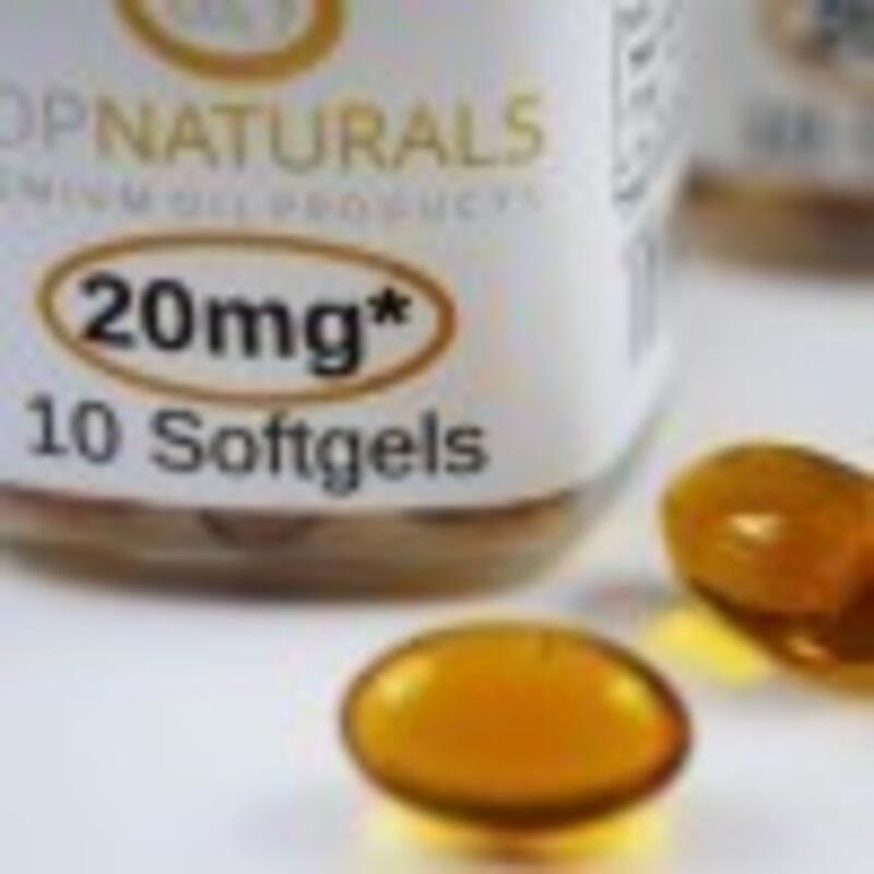 Pop Naturals 20mg THC Gel Capsules (Indica) (10 count)