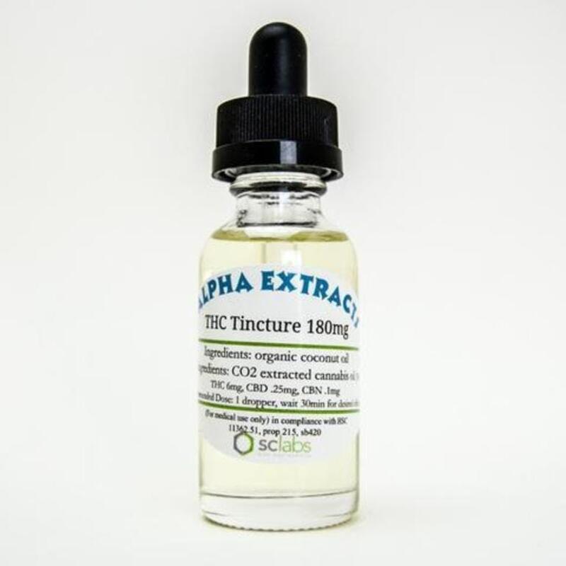 Alpha Extracts 180mg THC Tincture